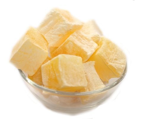 Lemon Turkish Delight covered with icing sugar